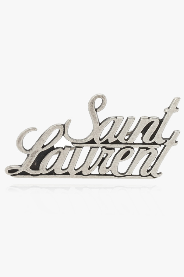 Saint Laurent Logo-shaped brooch