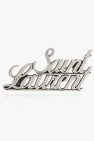 Saint Laurent SILVER Logo-shaped brooch