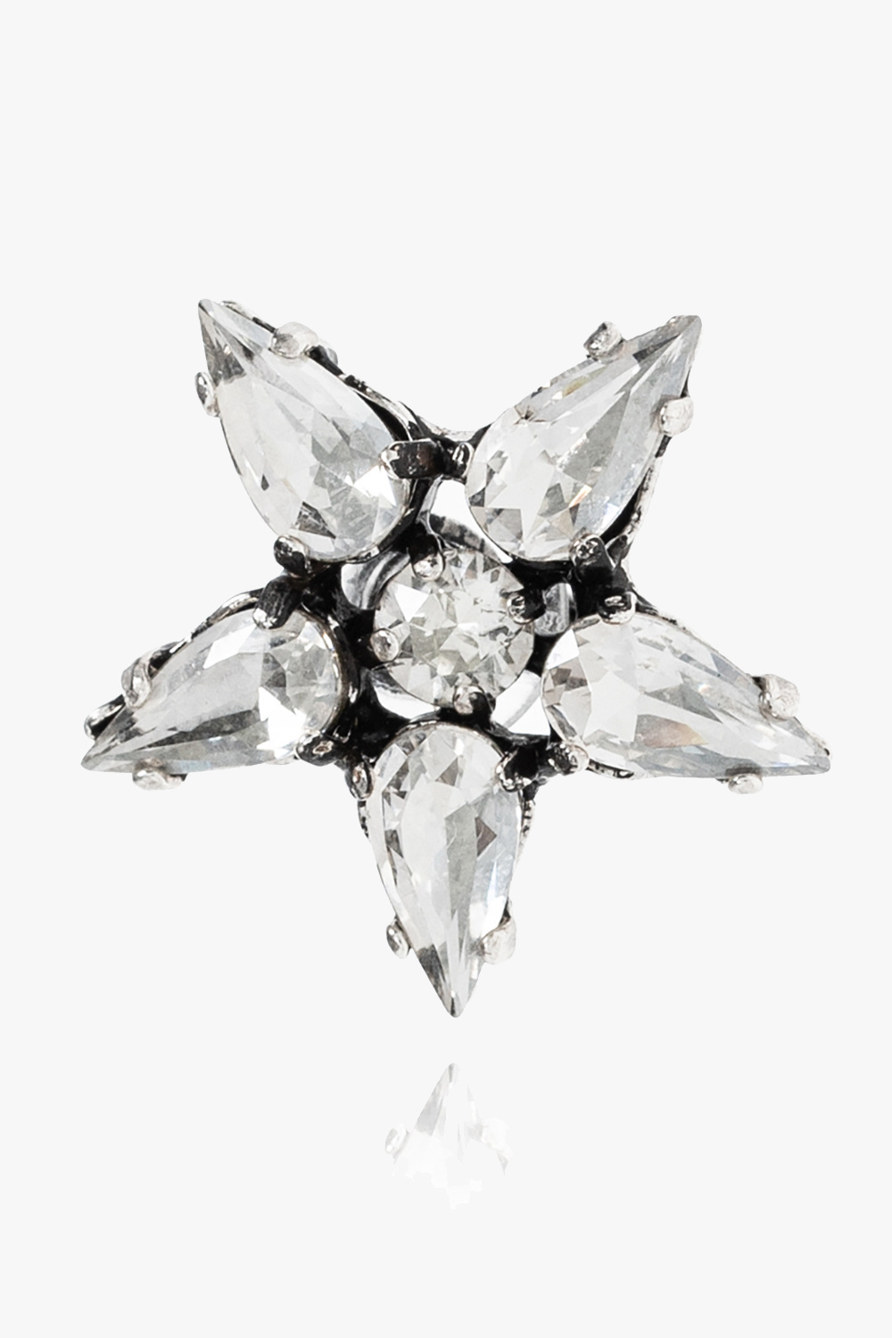 Saint Laurent Crystal clip-on earring
