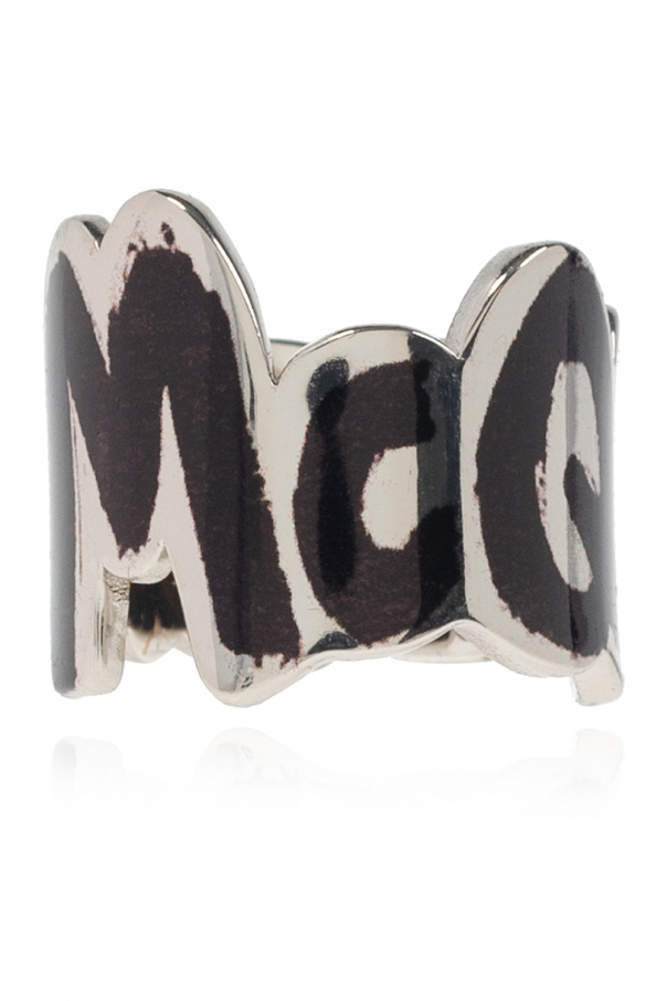 Alexander McQueen Ring with logo