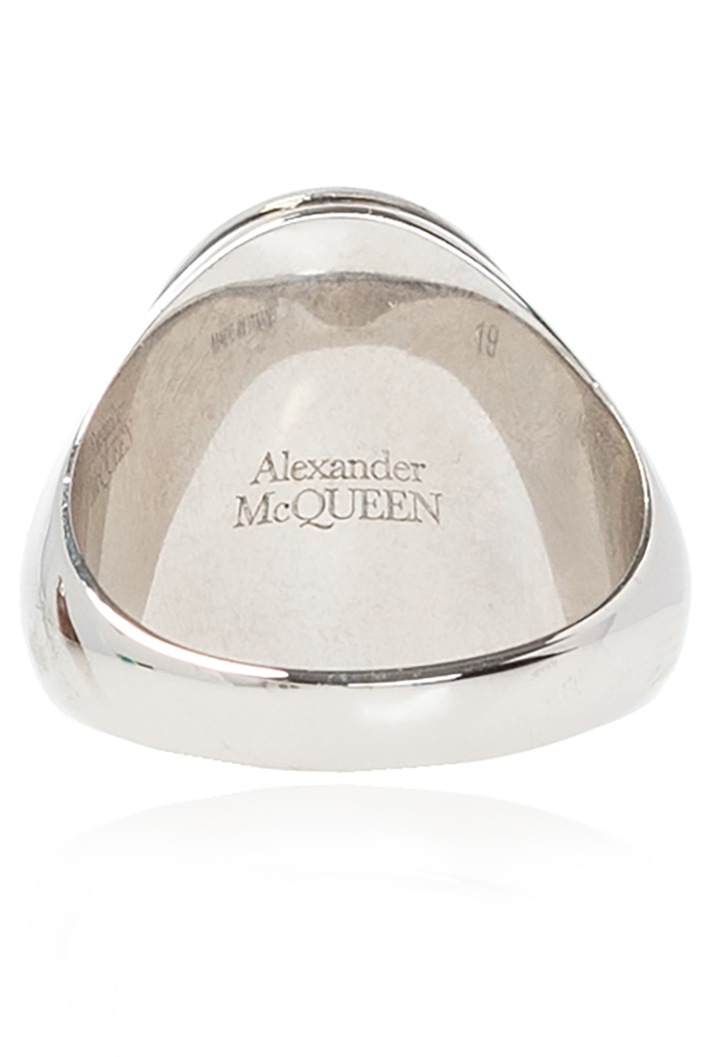 Alexander McQueen Signet ring with logo