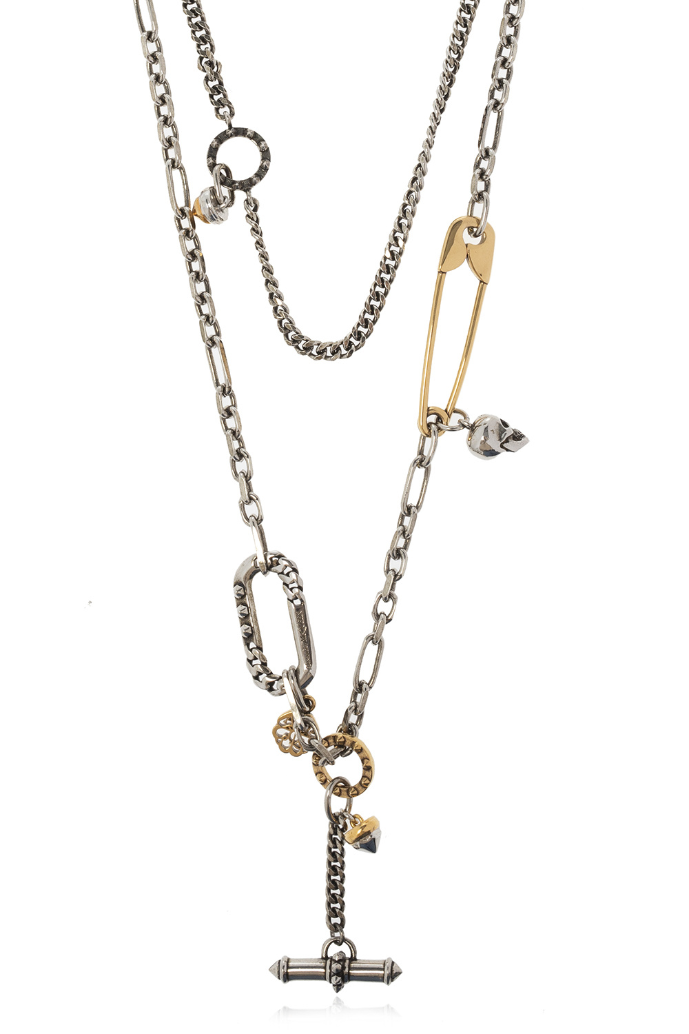 Alexander McQueen Brass necklace with charms