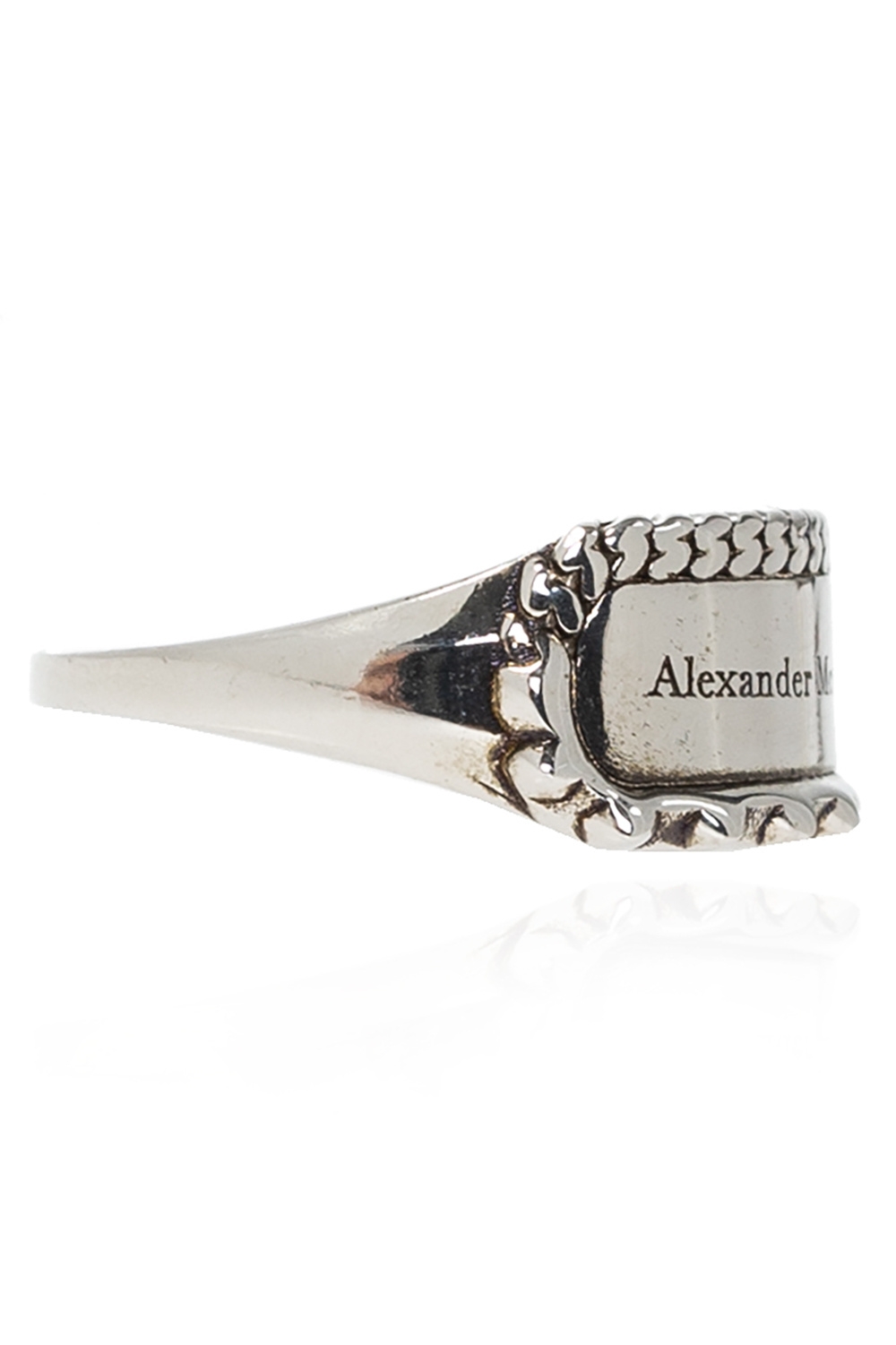 Alexander McQueen Ring with logo