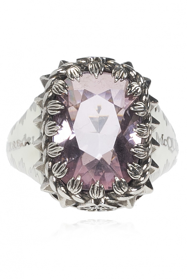 Alexander McQueen Ring with stone