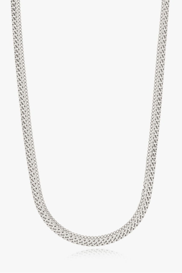 bottega aksamitna Veneta Silver necklace