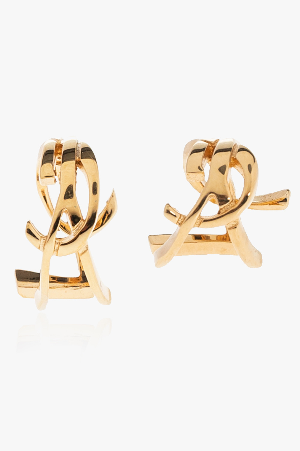 Saint Laurent Logo ear cuffs set