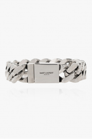 Saint Laurent YSL in Metallic Silver