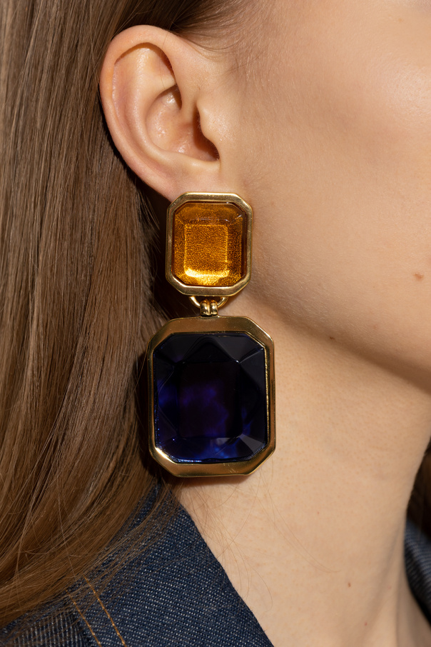 Saint Laurent Clip-on drop earrings