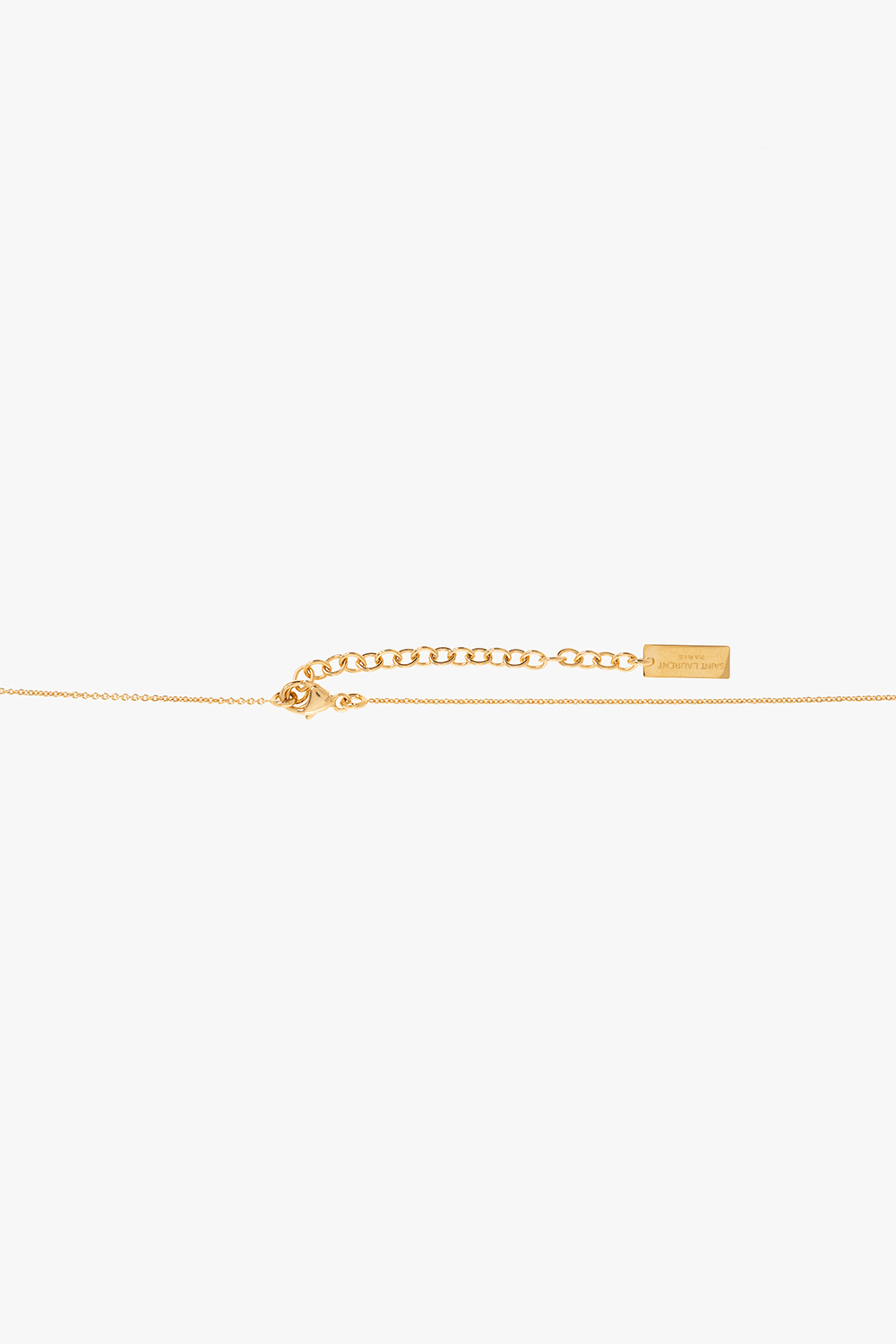 Saint Laurent Long brass necklace