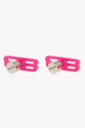 Balenciaga neon BB Icon earrings