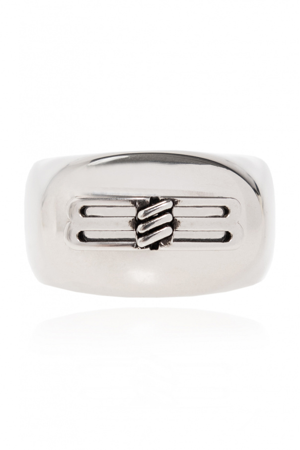 Ring with logo od Balenciaga