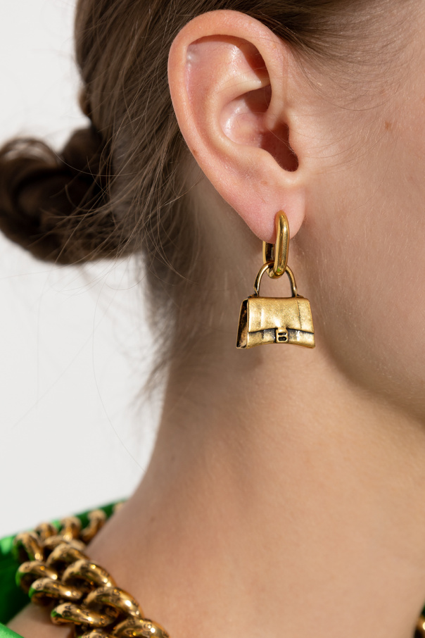 Balenciaga Earrings with ‘Hourglass’ bag charm