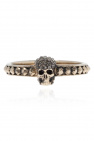 Alexander McQueen GOLD Ring with skull motif
