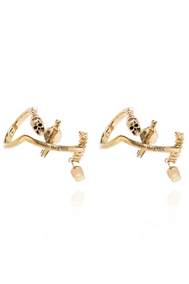 Alexander McQueen Brass earrings