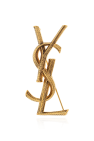 Saint Laurent GOLD Logo brooch