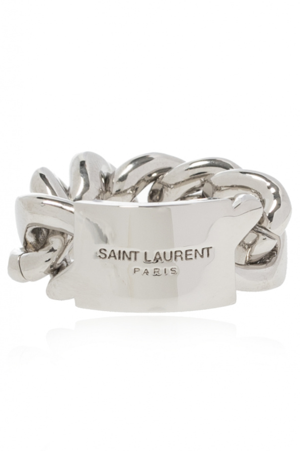 Saint Laurent Sac à main Yves Saint Laurent Muse en fourrure et cuir fauve et marron Café