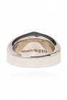 Alexander McQueen Brass signet ring with skull