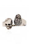 Alexander McQueen Brass ring with skull