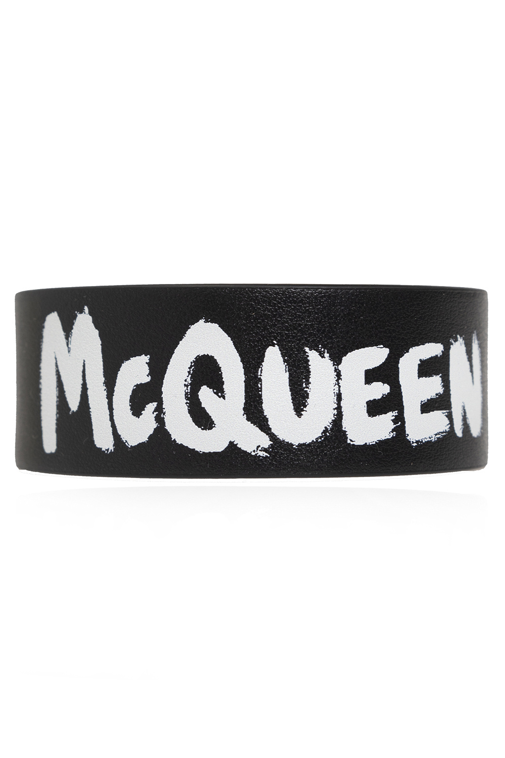 Alexander McQueen Leather bracelet with logo