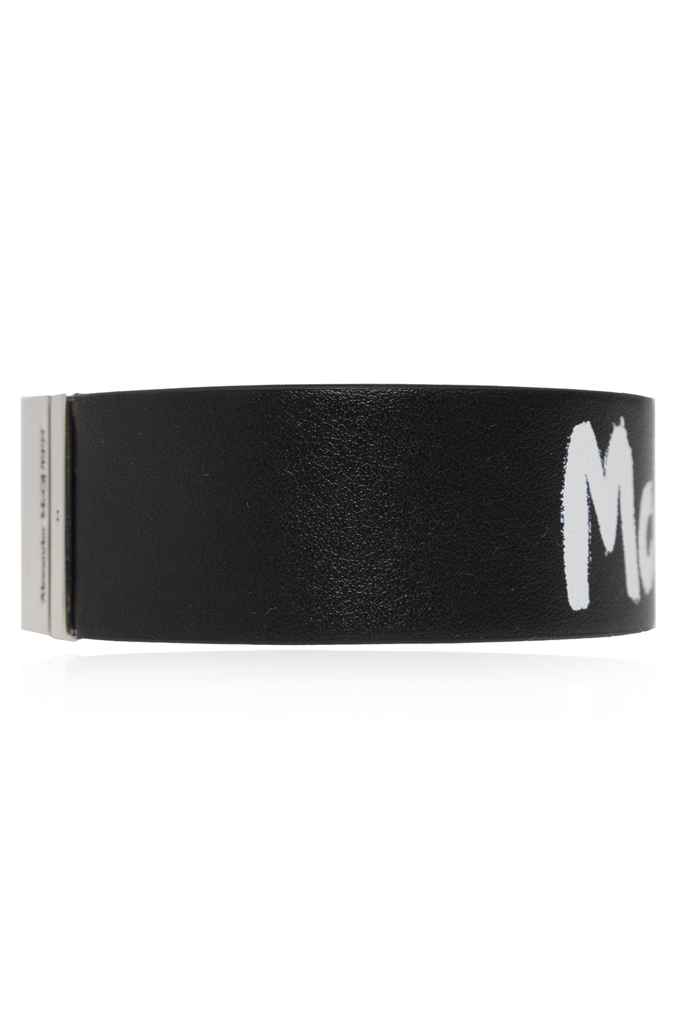 Alexander McQueen Leather bracelet with logo