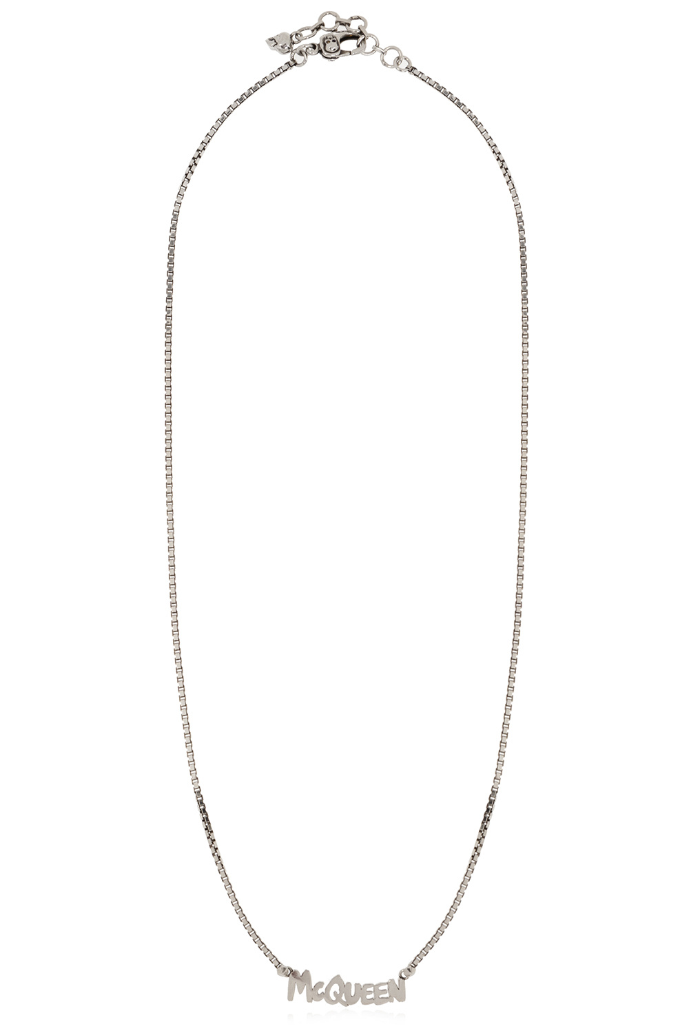 Alexander McQueen Brass necklace with logo