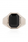 Alexander McQueen SILVER Ring with logo