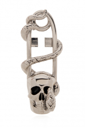 alexander mcqueen skull motif chain ring item