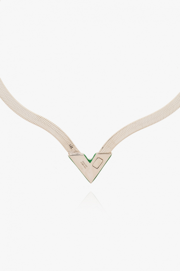 Bottega EARPHONE Veneta Silver necklace