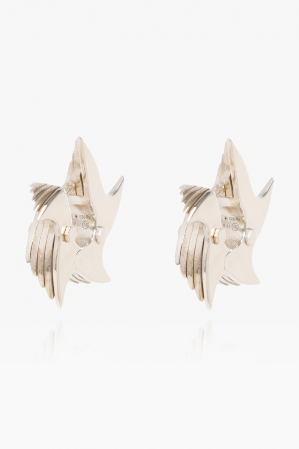 bottega double Veneta Silver earrings