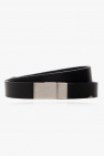 Saint Laurent BLACK Leather bracelet with logo