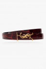 Saint Laurent Leather bracelet with logo