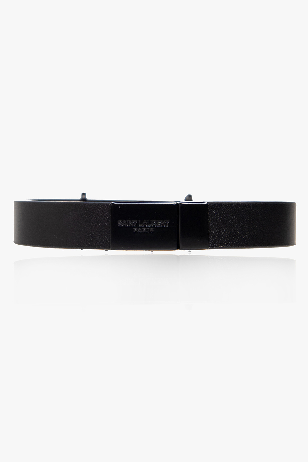 Saint Laurent Leather bracelet with logo