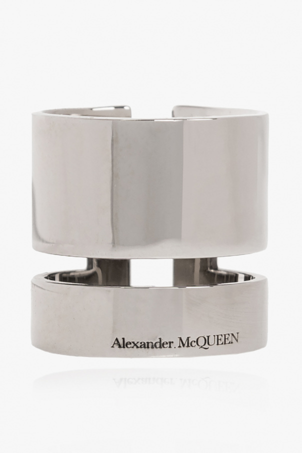 Alexander McQueen Pierścień z logo