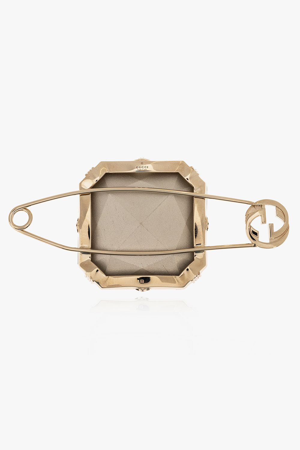 gucci Satchel Crystal brooch