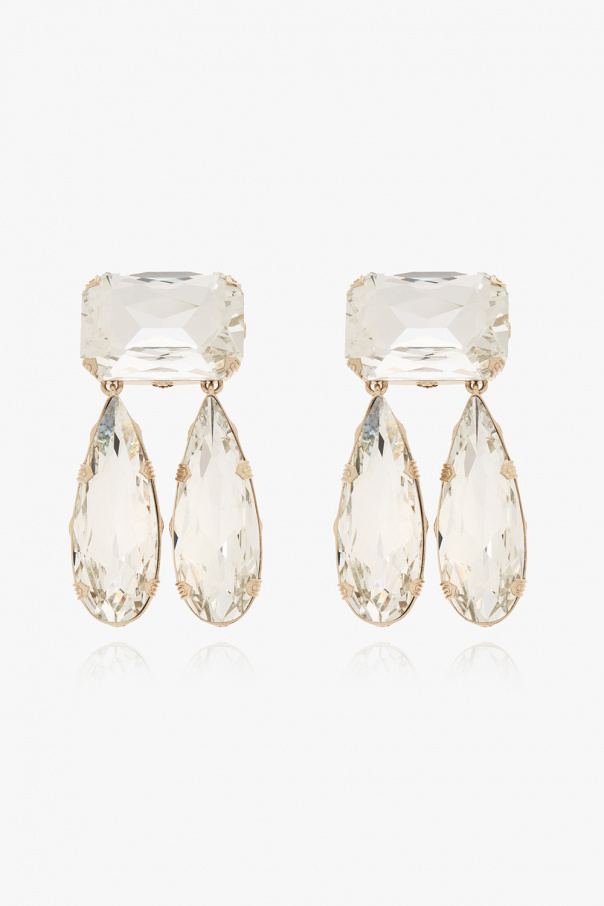 gucci may Clip-on earrings with glossy crystals