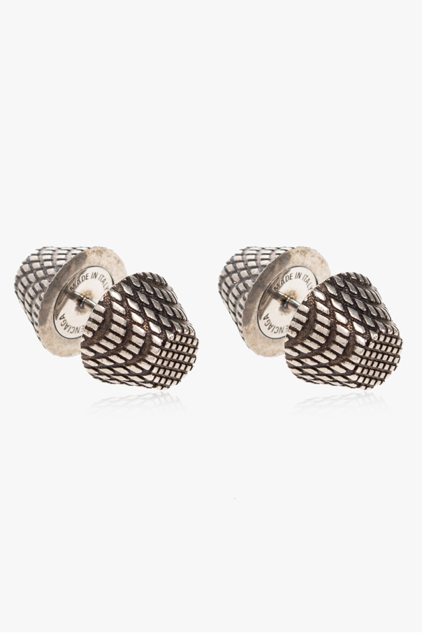 Balenciaga ‘Cagole’ brass earrings