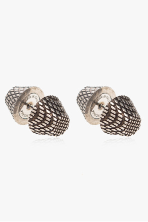 ‘cagole’ brass earrings od Balenciaga