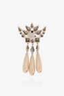 Gucci SILVER Brooch with glossy crystals