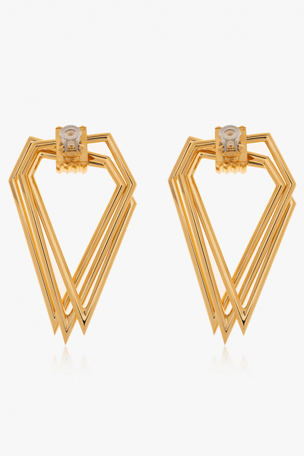 Gucci Geometrical clip-on earrings