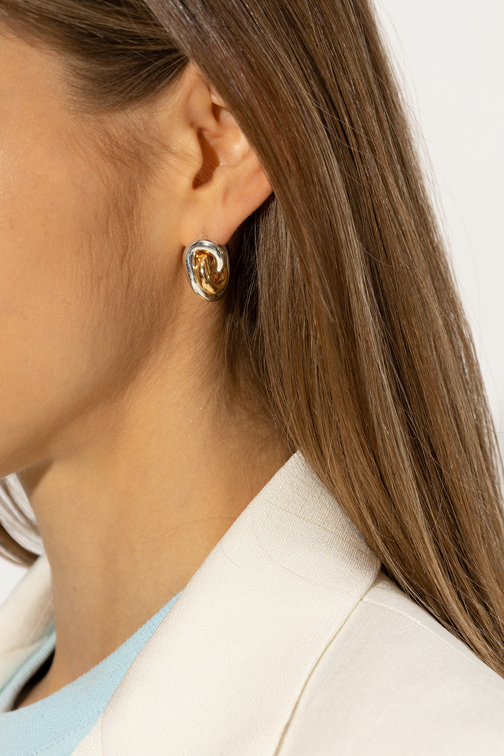 bottega shirt Veneta Silver earrings