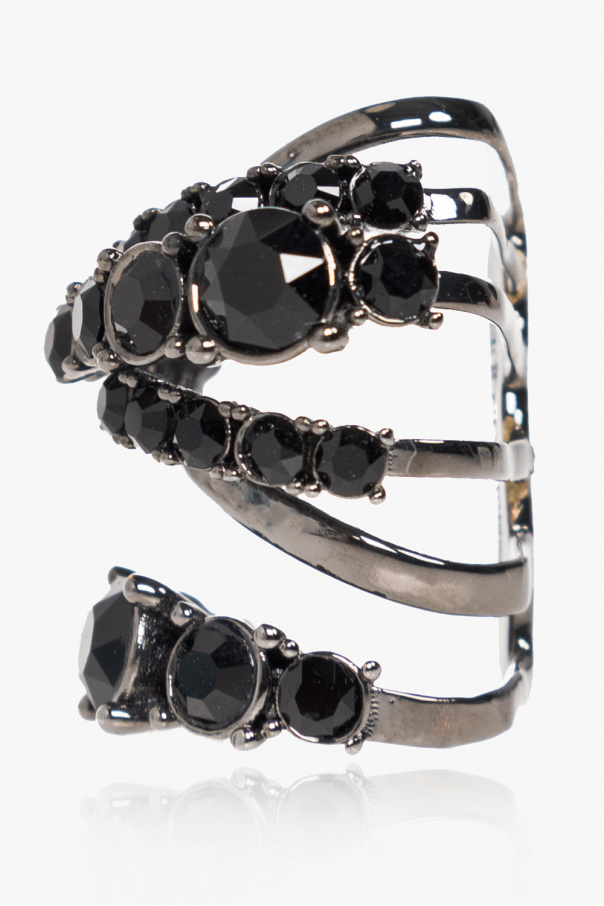 Alexander McQueen Nausznica z kryształami Swarovskiego