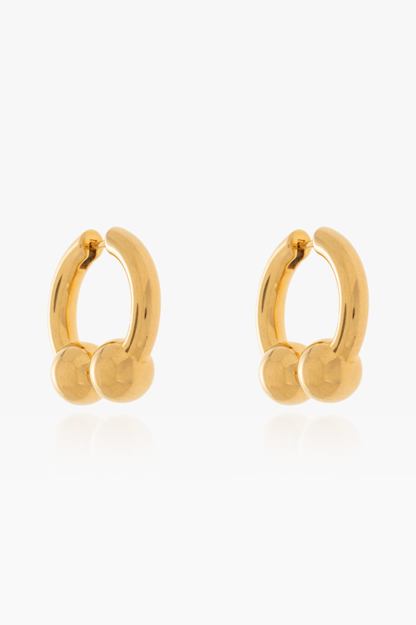 Brass earrings od Balenciaga