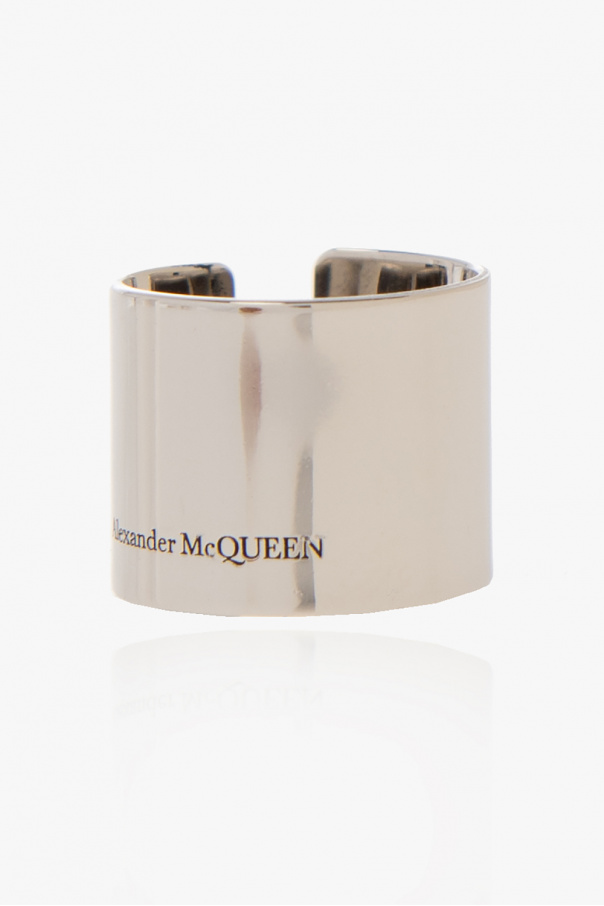 Alexander McQueen Ear cuff with logo