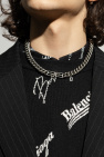 Balenciaga SILVER Necklace with logo