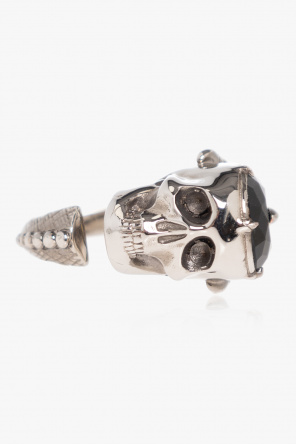 Alexander McQueen skull-charm wrap-around bracelet