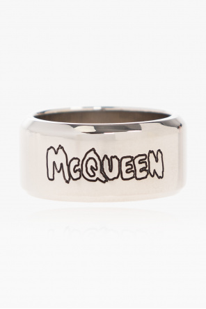 Alexander McQueen кольцо с декором Skull