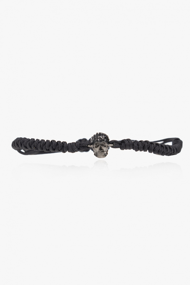 Braided bracelet with skull motif od Alexander McQueen