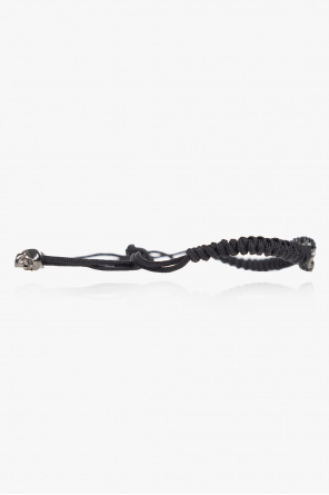 Alexander McQueen Braided bracelet with embroidered motif
