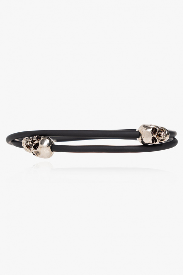 Alexander McQueen Rubber bracelet with skull motif