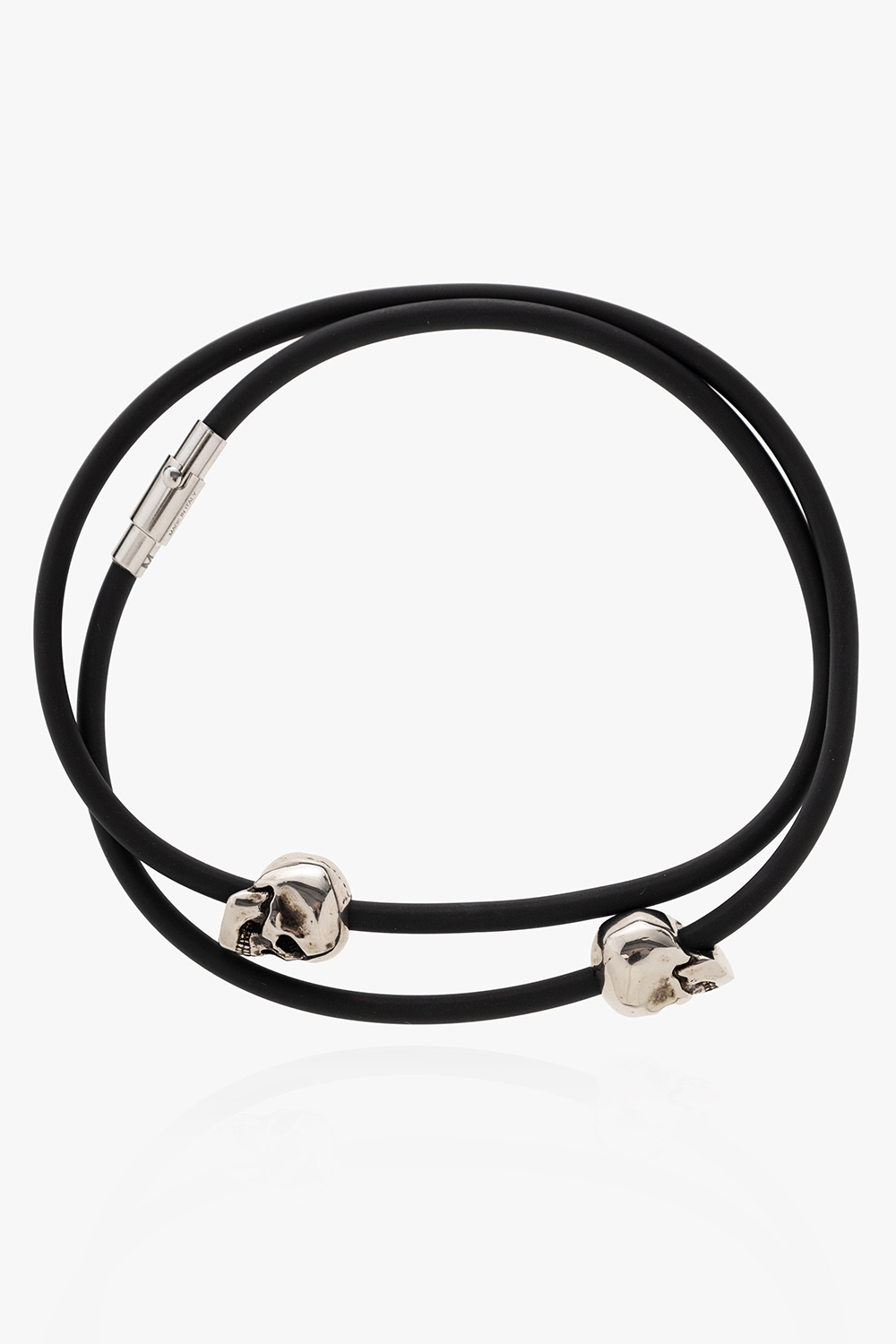 Alexander McQueen Rubber bracelet with skull motif